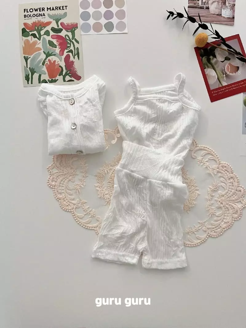 Guru Guru - Korean Baby Fashion - #babygirlfashion - Anna Top Bottom Cardigan Set - 9