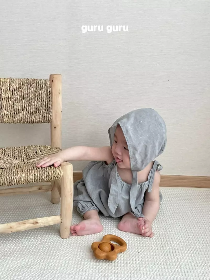Guru Guru - Korean Baby Fashion - #babylifestyle - Linen Bonnet  - 9