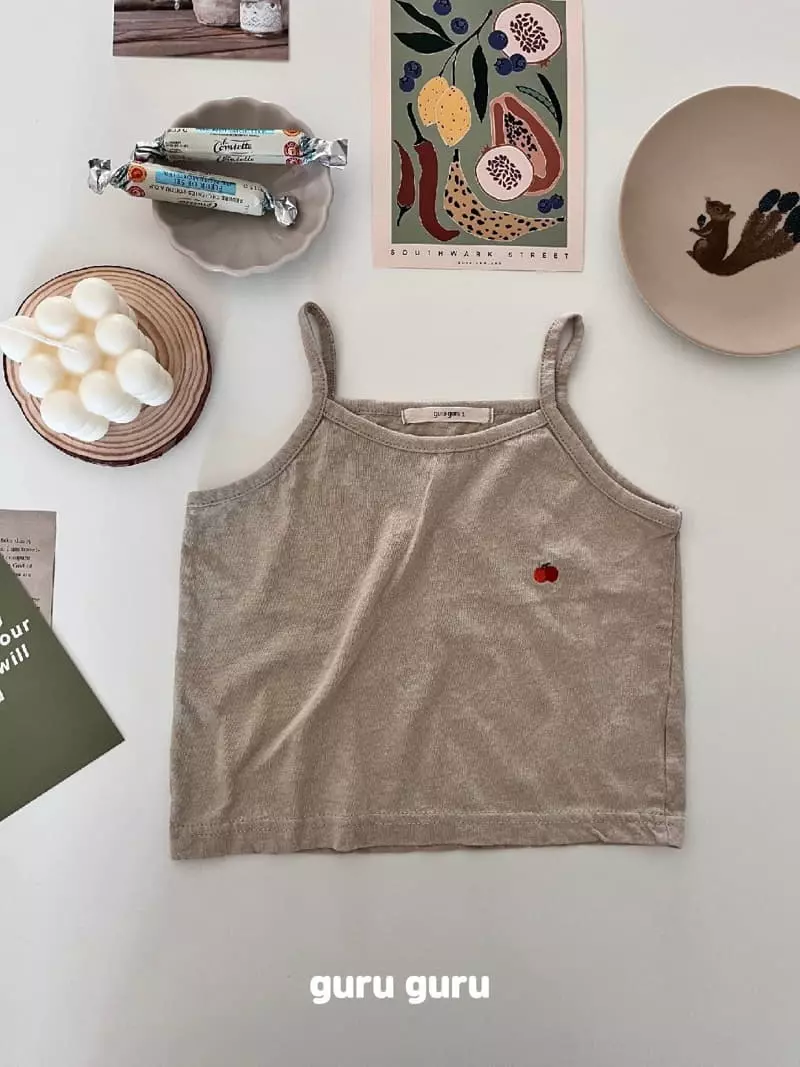 Guru Guru - Korean Baby Fashion - #babyoninstagram - Cherry Sleeveless - 5