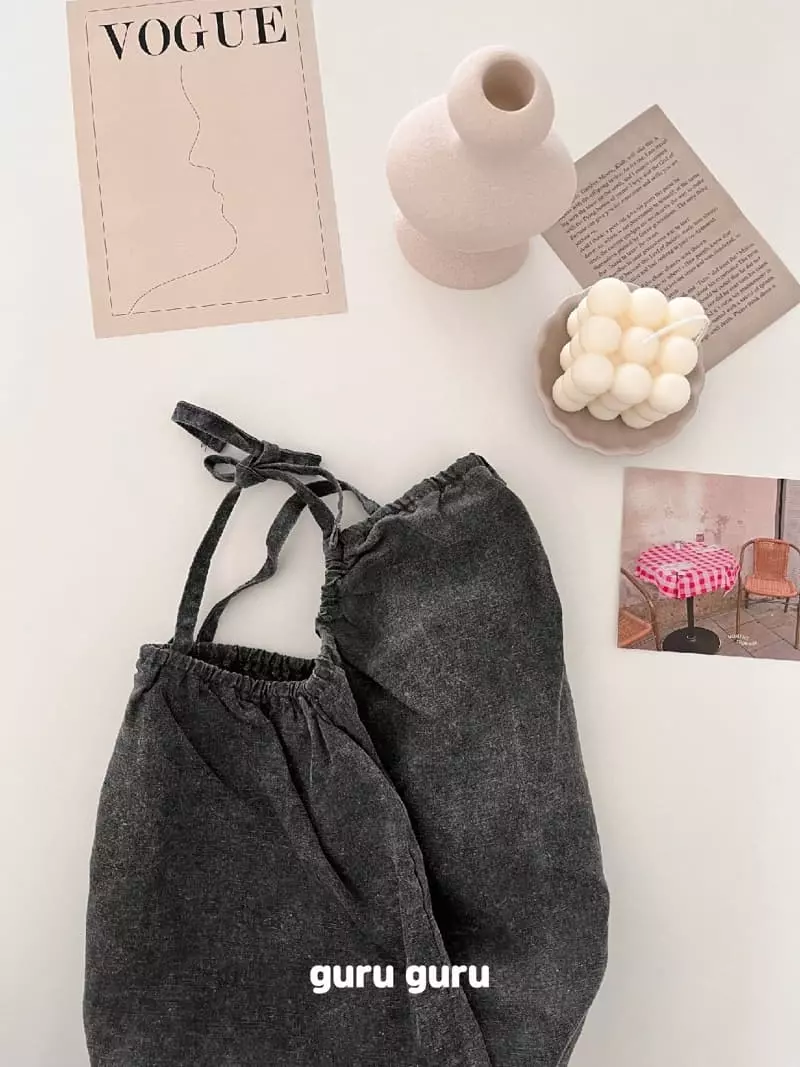 Guru Guru - Korean Baby Fashion - #babyoutfit - Linen Dungarees - 8