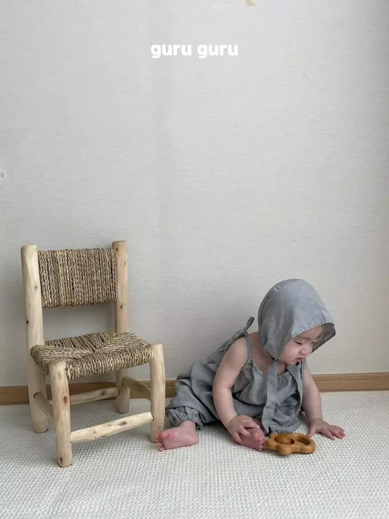 Guru Guru - Korean Baby Fashion - #babyoutfit - Linen Bonnet - 7