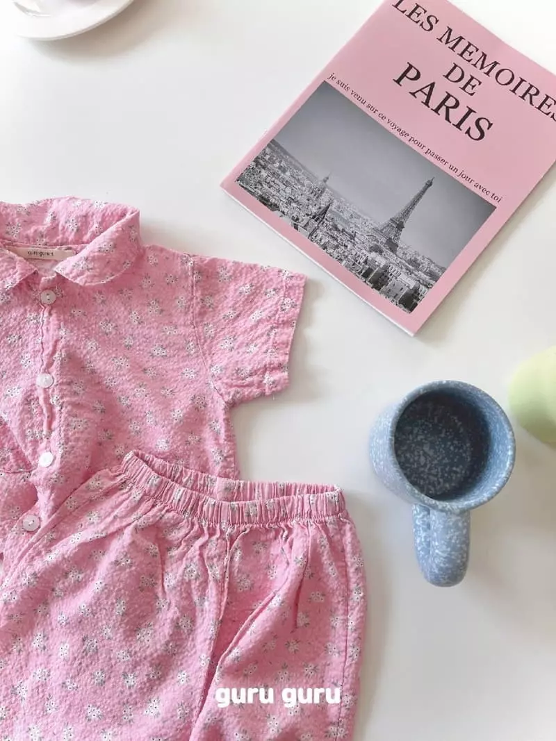 Guru Guru - Korean Baby Fashion - #babyoutfit - Jamjam Top Bottom Set - 6