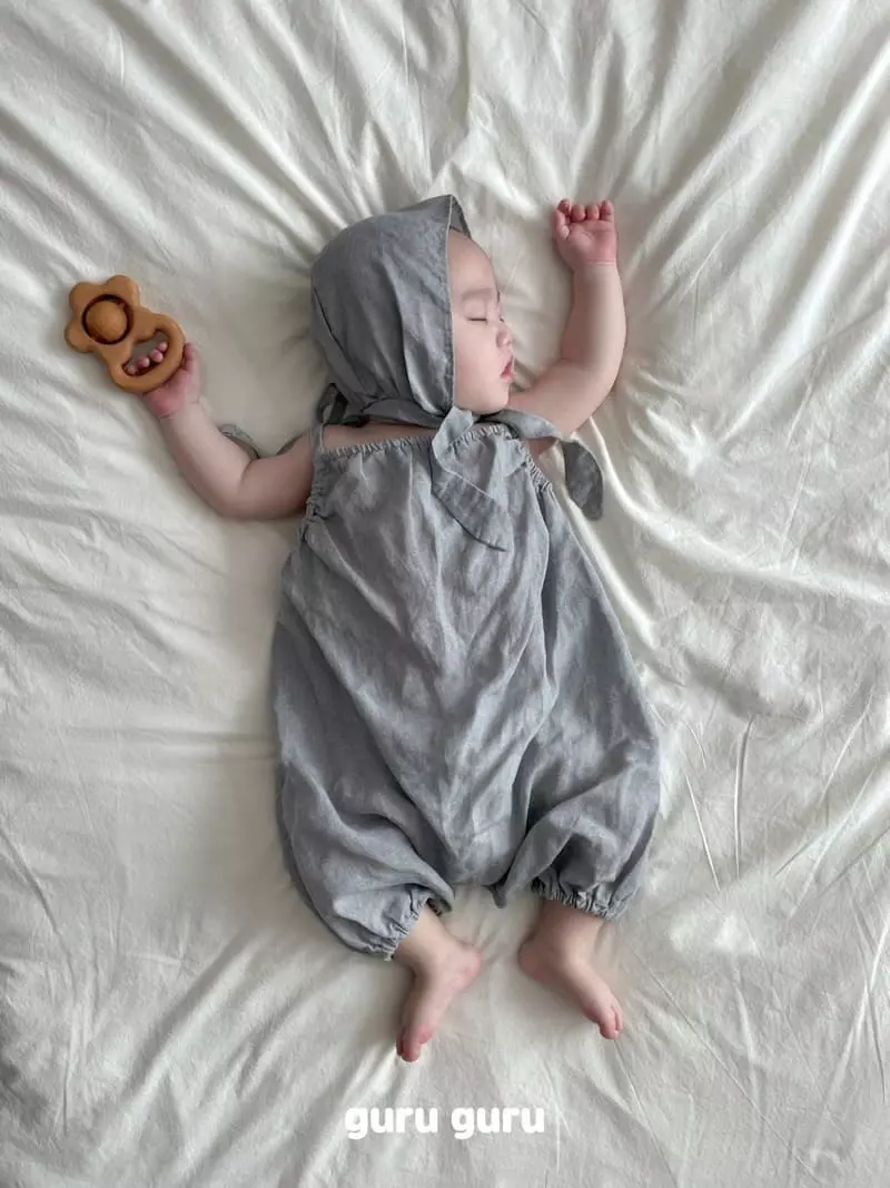 Guru Guru - Korean Baby Fashion - #babywear - Linen Dungarees - 9