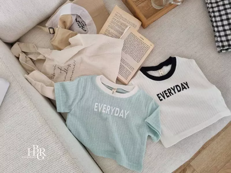 Haebaragi - Korean Children Fashion - #littlefashionista - Every Day Crop Tee - 9