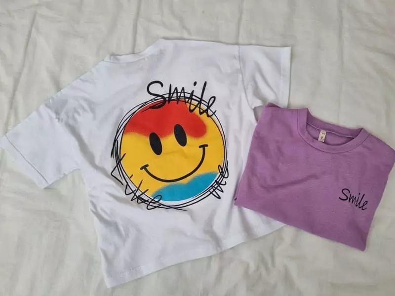 Haebaragi - Korean Children Fashion - #littlefashionista - Smile Tee - 2