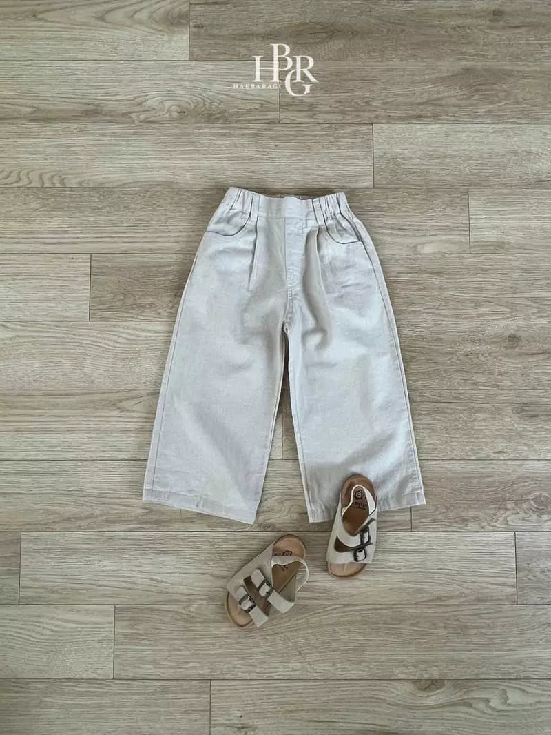 Haebaragi - Korean Children Fashion - #todddlerfashion - Linen Washing Pants - 3