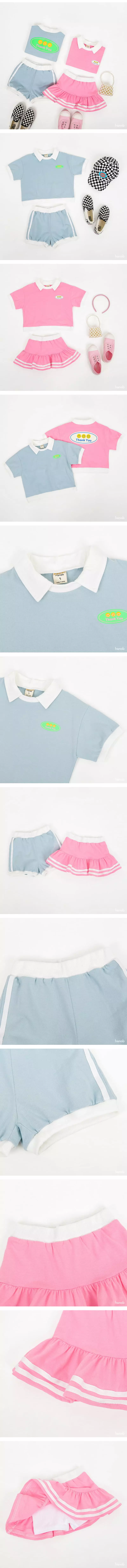Hanab - Korean Children Fashion - #childofig - Thank You Top Bottom Set - 3