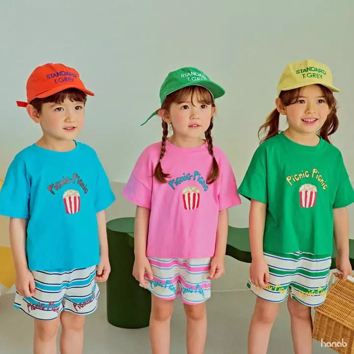 Hanab - Korean Children Fashion - #childofig - Pop Corn Top Bottom Set - 4