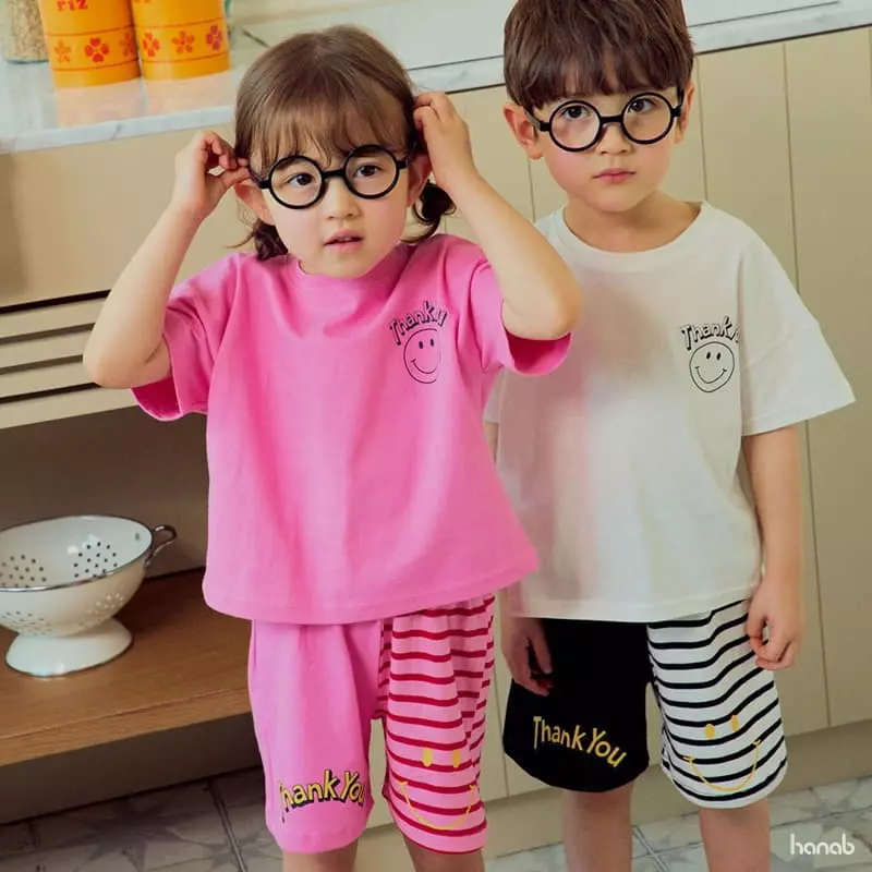 Hanab - Korean Children Fashion - #childofig - Jjak Stripes Top Bottom Set - 11