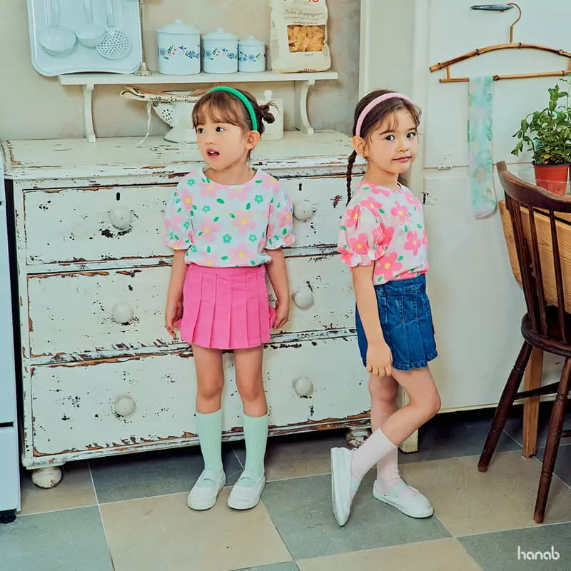 Hanab - Korean Children Fashion - #childofig - Flower Shirring Tee - 8