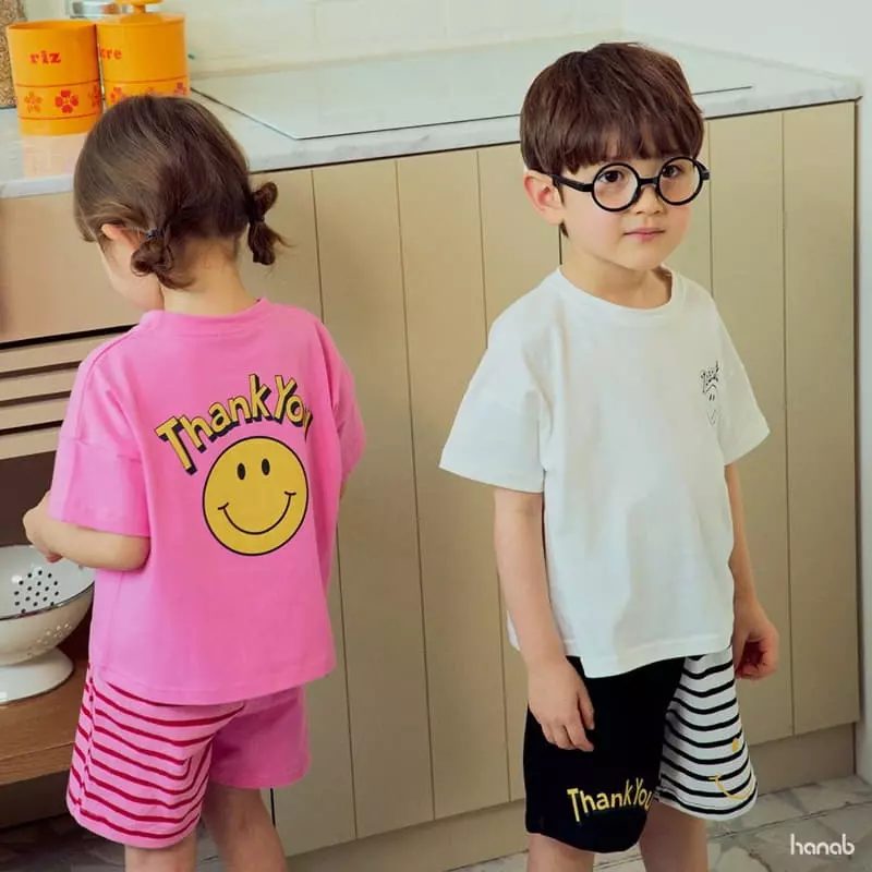 Hanab - Korean Children Fashion - #littlefashionista - Jjak Stripes Top Bottom Set - 6