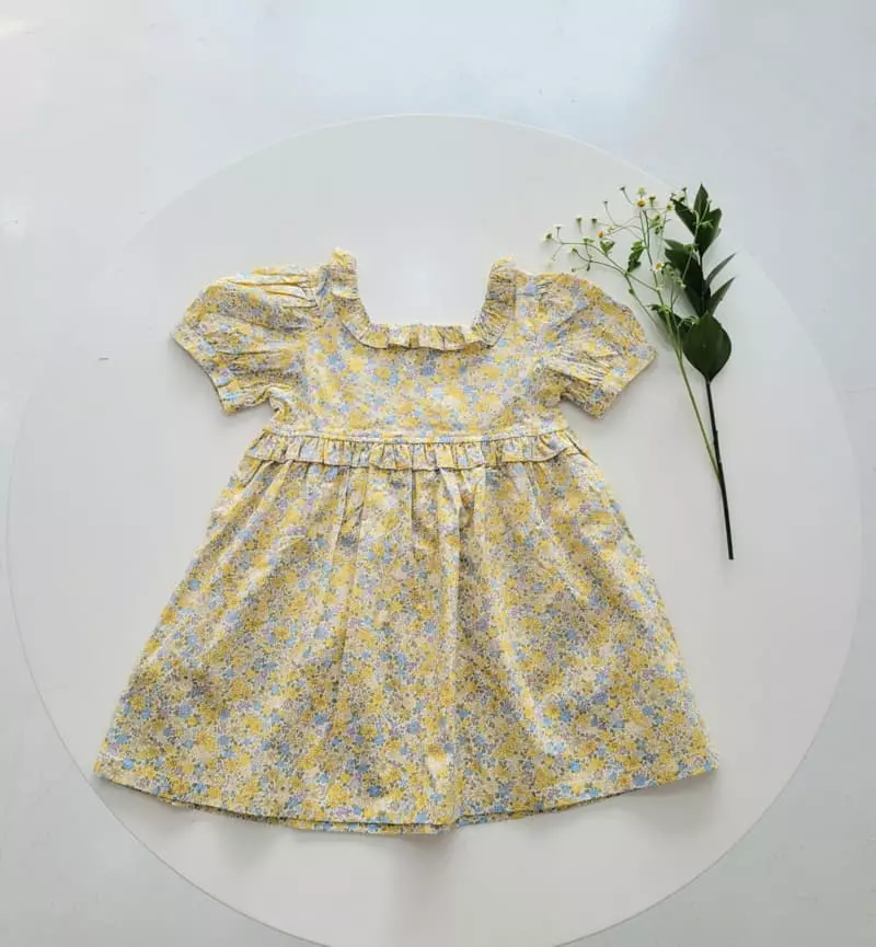 Hanacoco - Korean Children Fashion - #childofig - Flower Frill One-pice - 3