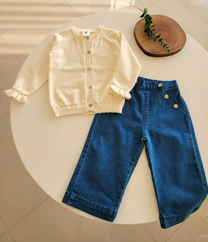 Hanacoco - Korean Children Fashion - #childofig - Denim Pants - 2