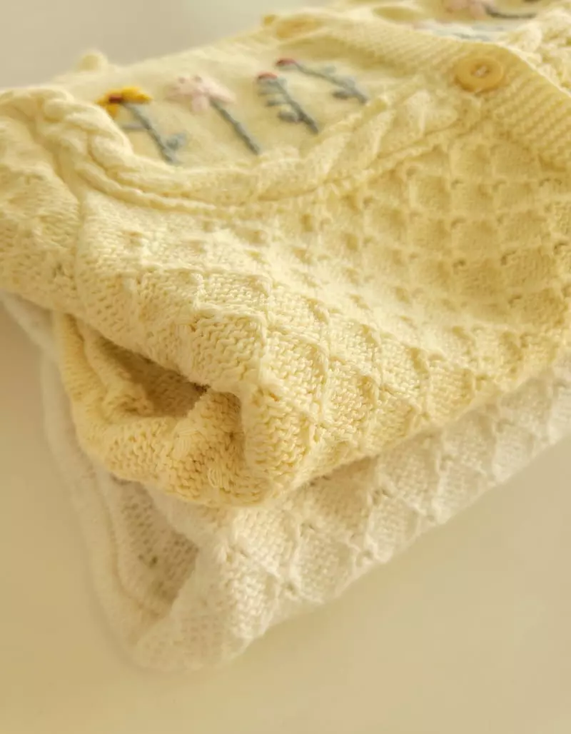 Hanacoco - Korean Children Fashion - #childofig - Flower Cardigan