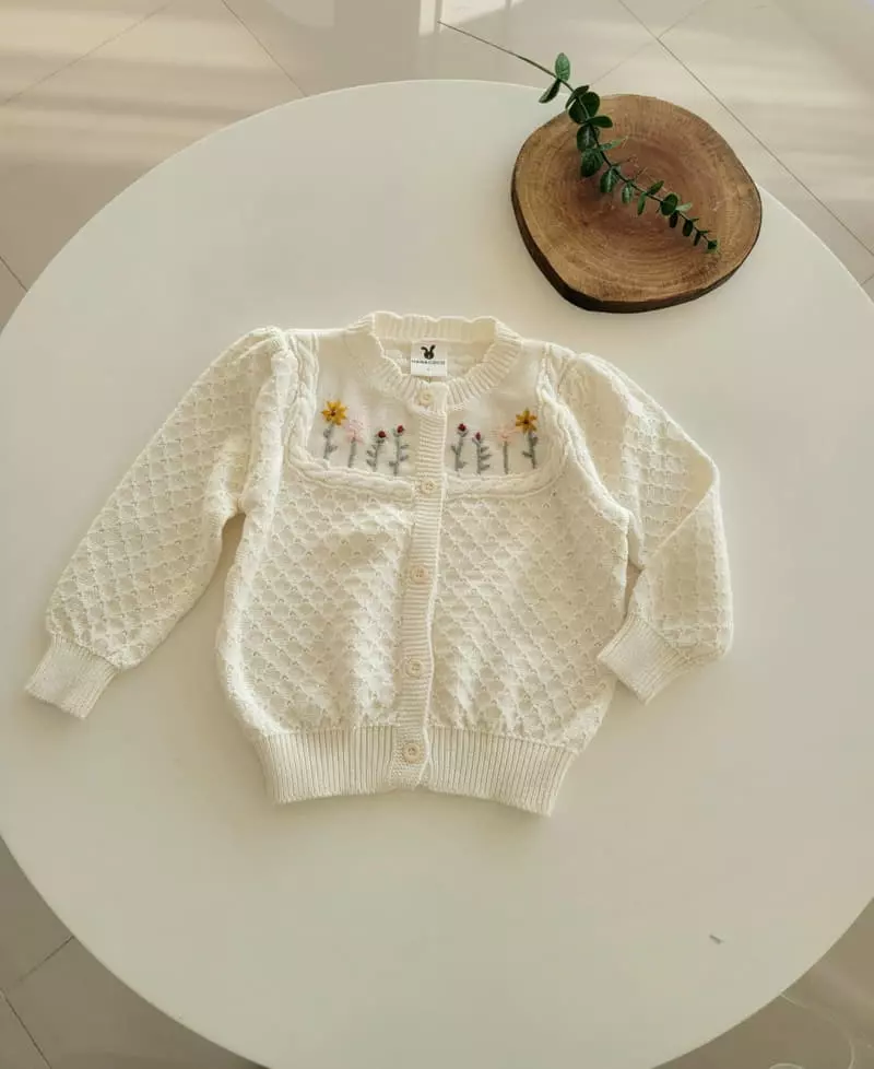 Hanacoco - Korean Children Fashion - #designkidswear - Flower Cardigan - 3