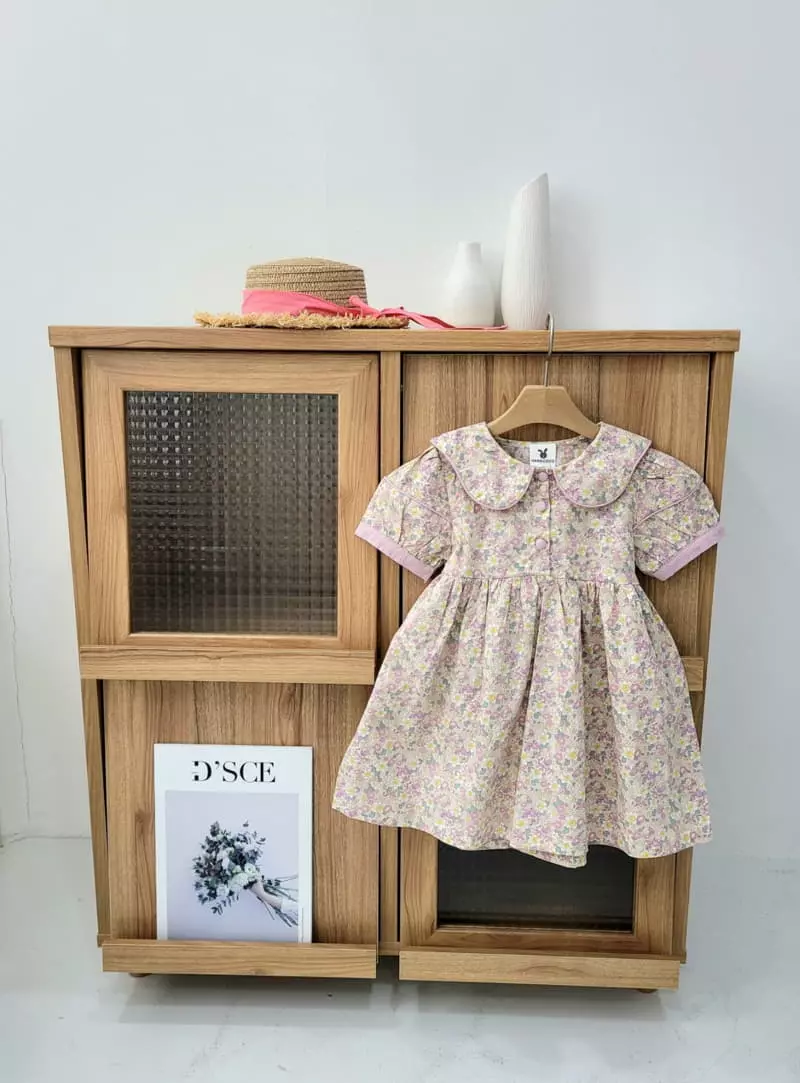 Hanacoco - Korean Children Fashion - #discoveringself - Flower Collar One-pice - 7