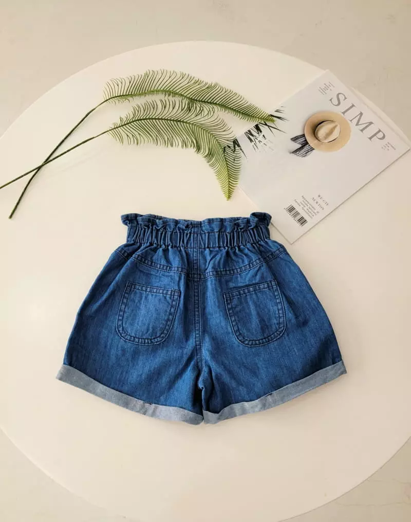 Hanacoco - Korean Children Fashion - #discoveringself - Frill Denim Shorts