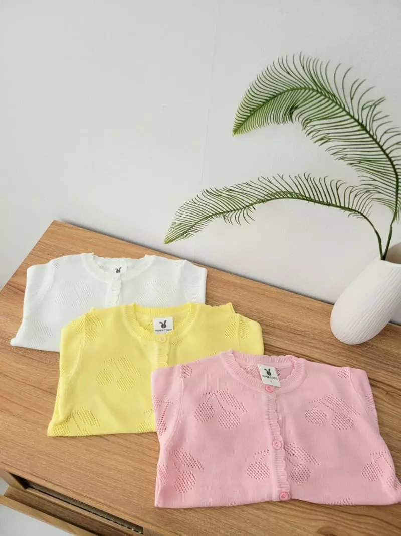 Hanacoco - Korean Children Fashion - #kidsshorts - Summer Cherry Cardigan - 6