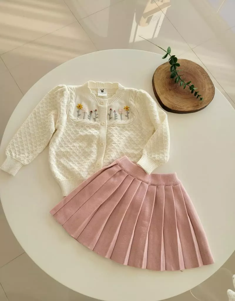 Hanacoco - Korean Children Fashion - #kidsstore - Flower Cardigan - 7
