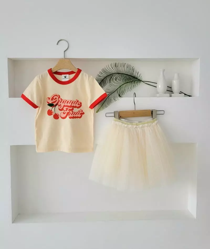 Hanacoco - Korean Children Fashion - #magicofchildhood - Coco Cherry Tee - 2