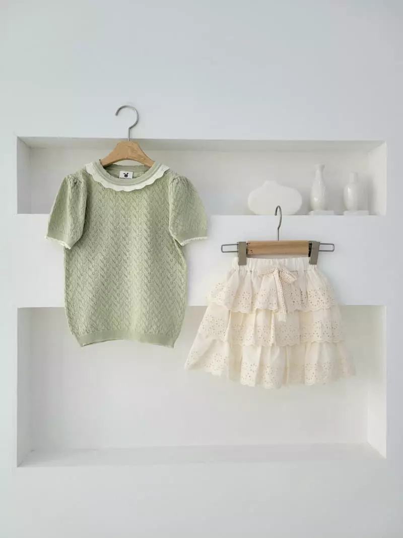 Hanacoco - Korean Children Fashion - #prettylittlegirls - Lace Cancan Skirt - 2
