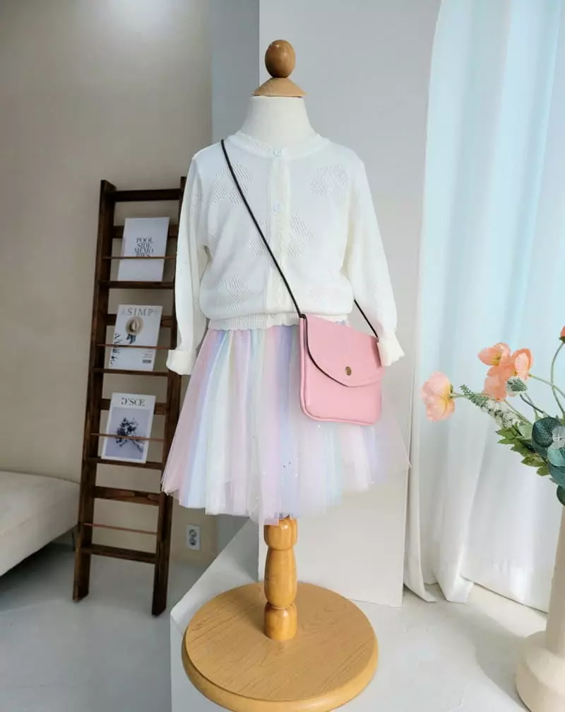 Hanacoco - Korean Children Fashion - #toddlerclothing - Rainbow Sha Skirt - 3