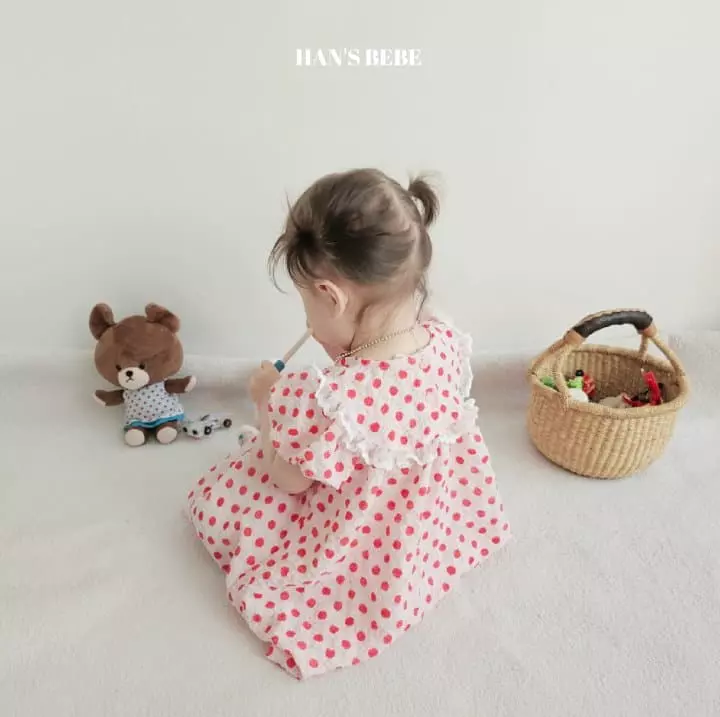 Han's - Korean Baby Fashion - #babyboutique - Bebe Dot One-piece - 8