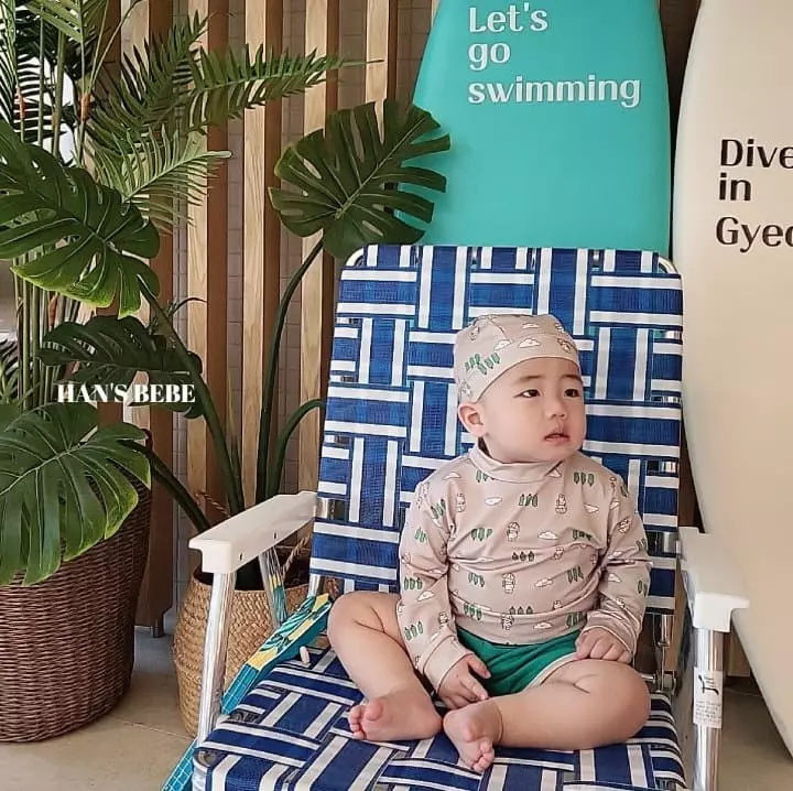 Han's - Korean Baby Fashion - #babyfever - Bebe Rabbit Swimwear (Hat+Top+Pants) - 3