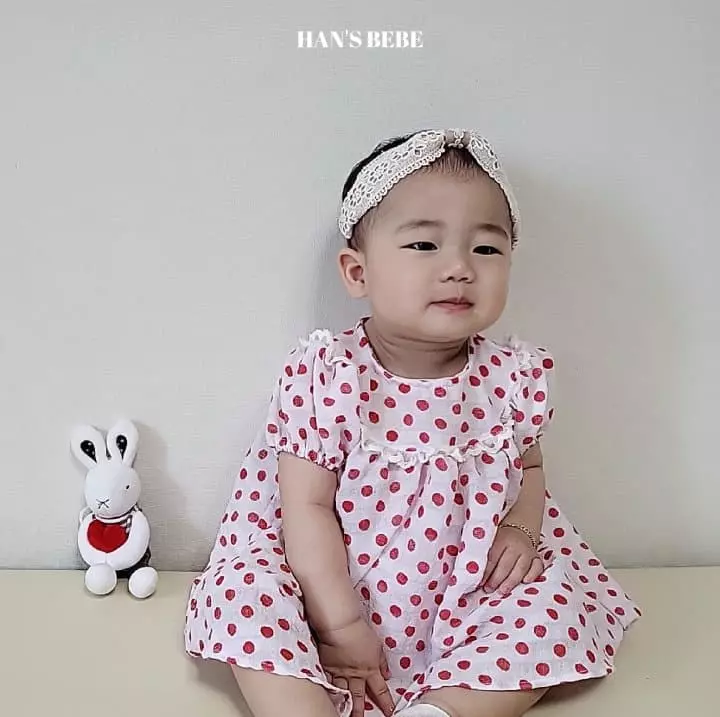 Han's - Korean Baby Fashion - #babyfever - Bebe Dot One-piece - 12