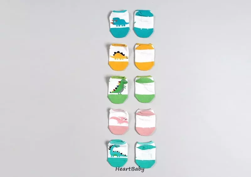 Heart Baby - Korean Children Fashion - #stylishchildhood - Dino Socks - 4