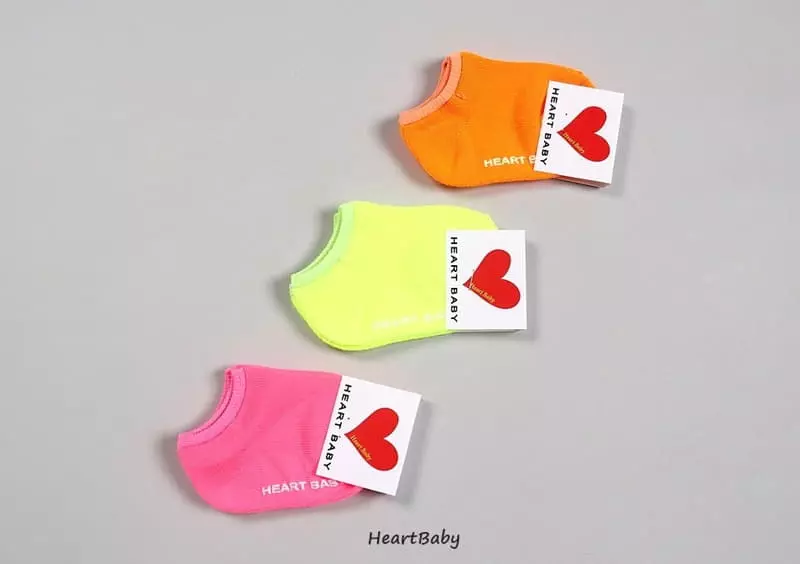 Heart Baby - Korean Children Fashion - #childofig - Neon Socks - 2