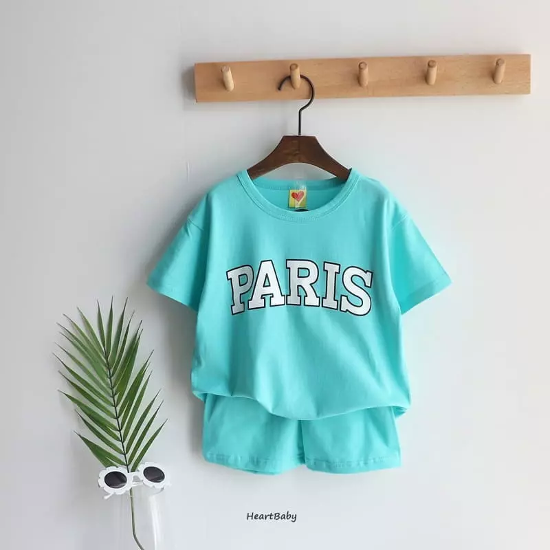 Heart Baby - Korean Children Fashion - #childofig - Paris Top Bottom Set - 7