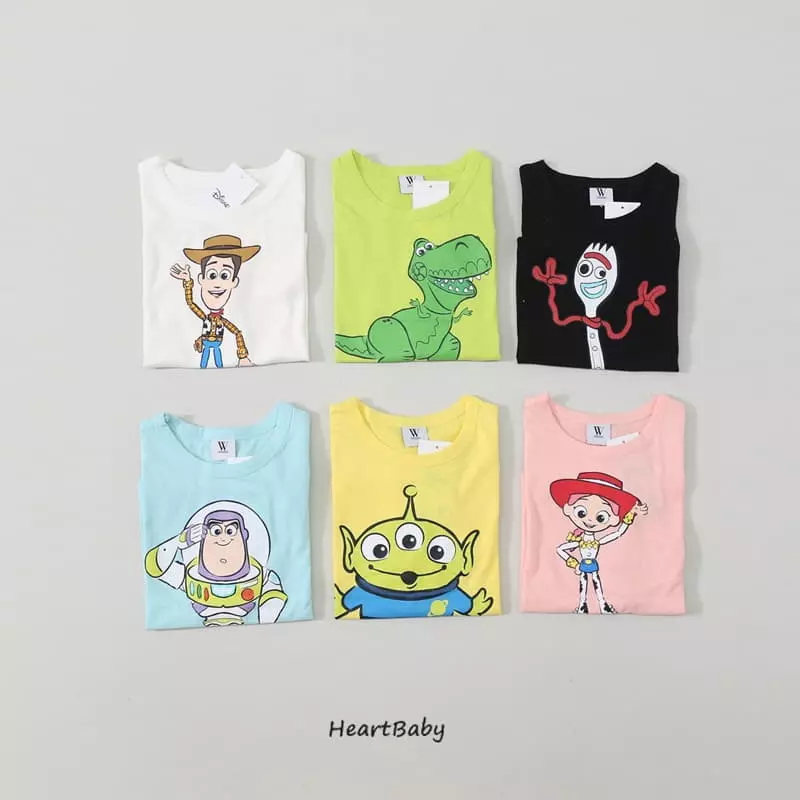 Heart Baby - Korean Children Fashion - #childofig - Toy Short Tee