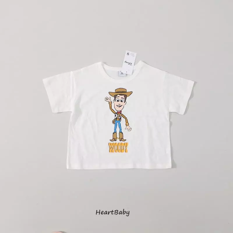 Heart Baby - Korean Children Fashion - #childrensboutique - Toy Short Tee - 3