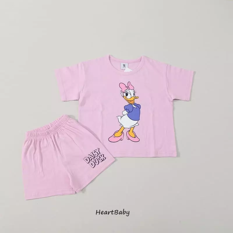 Heart Baby - Korean Children Fashion - #designkidswear - M And Friends Top Bottom Set - 7