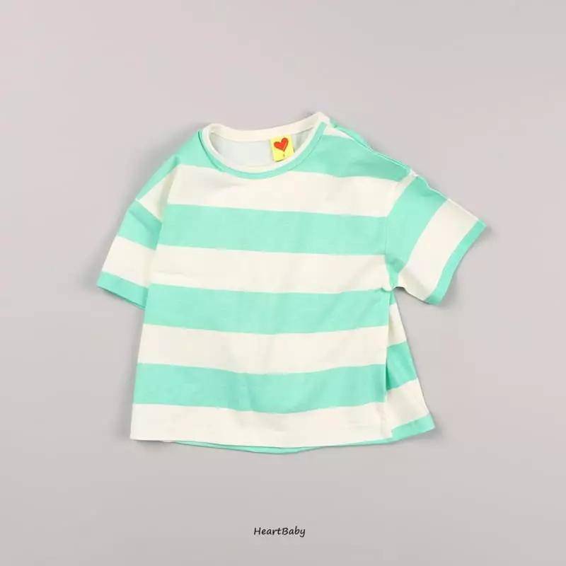 Heart Baby - Korean Children Fashion - #discoveringself - Big Stripes Tee - 12