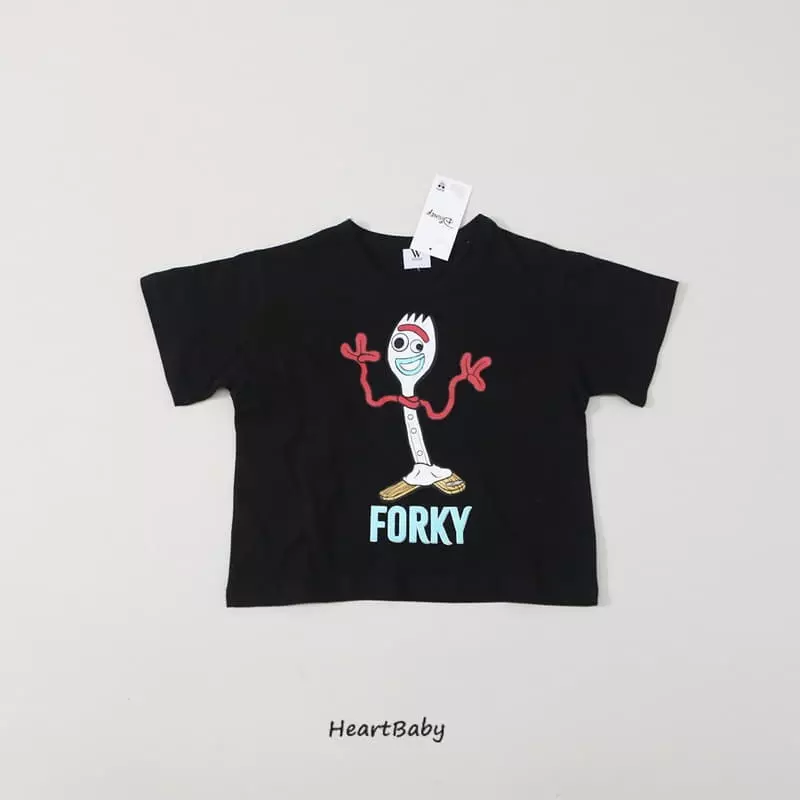 Heart Baby - Korean Children Fashion - #discoveringself - Toy Short Tee - 5