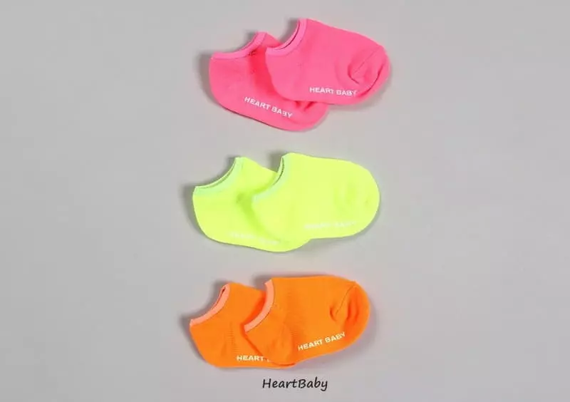 Heart Baby - Korean Children Fashion - #kidsshorts - Neon Socks - 7