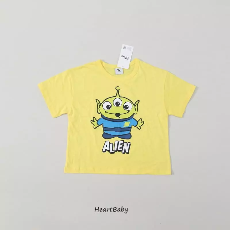 Heart Baby - Korean Children Fashion - #kidsshorts - Toy Short Tee - 7
