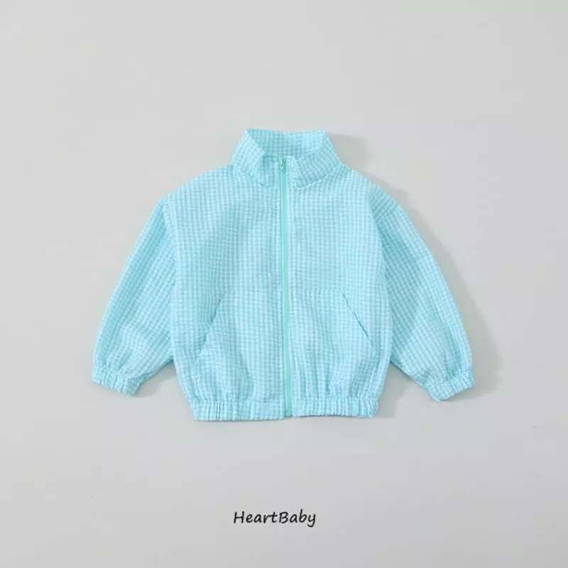 Heart Baby - Korean Children Fashion - #minifashionista - Jijimi Check Windbreaker - 8