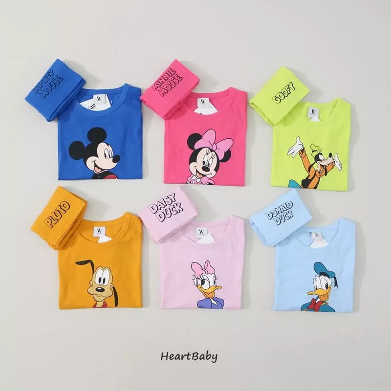Heart Baby - Korean Children Fashion - #minifashionista - M And Friends Top Bottom Set - 2