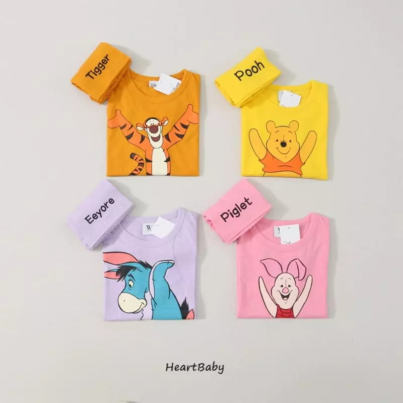 Heart Baby - Korean Children Fashion - #prettylittlegirls - P And Friends Top Bottom Set - 2