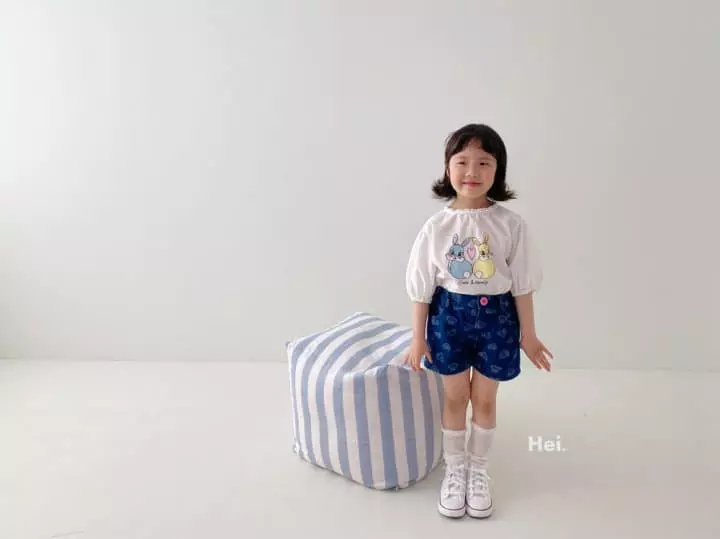Hei - Korean Children Fashion - #Kfashion4kids - Heart Denim Shorts - 8