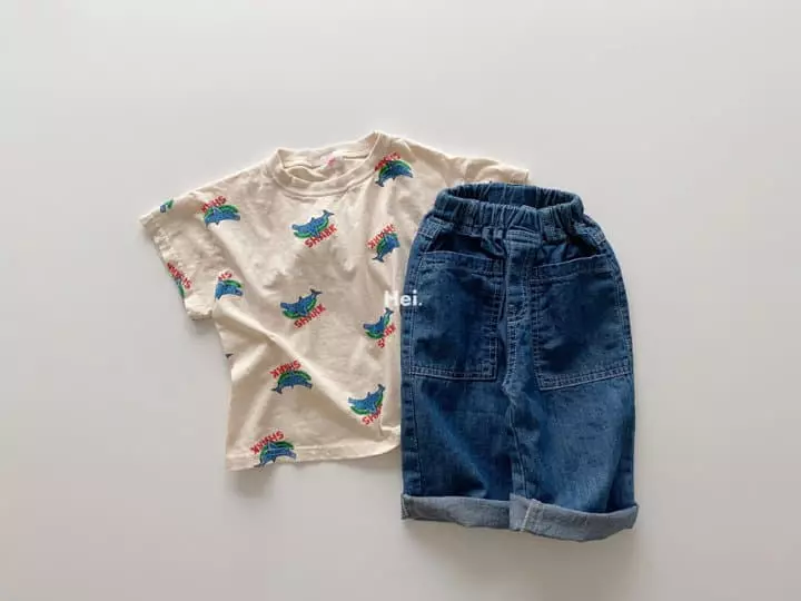 Hei - Korean Children Fashion - #kidsshorts - Shirk Tee