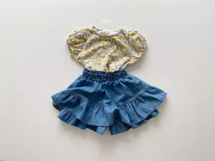Hei - Korean Children Fashion - #kidsshorts - Molly Puff Tee - 9