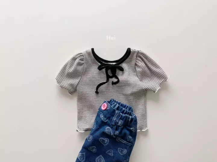 Hei - Korean Children Fashion - #minifashionista - Petit Ribbon Tee - 12