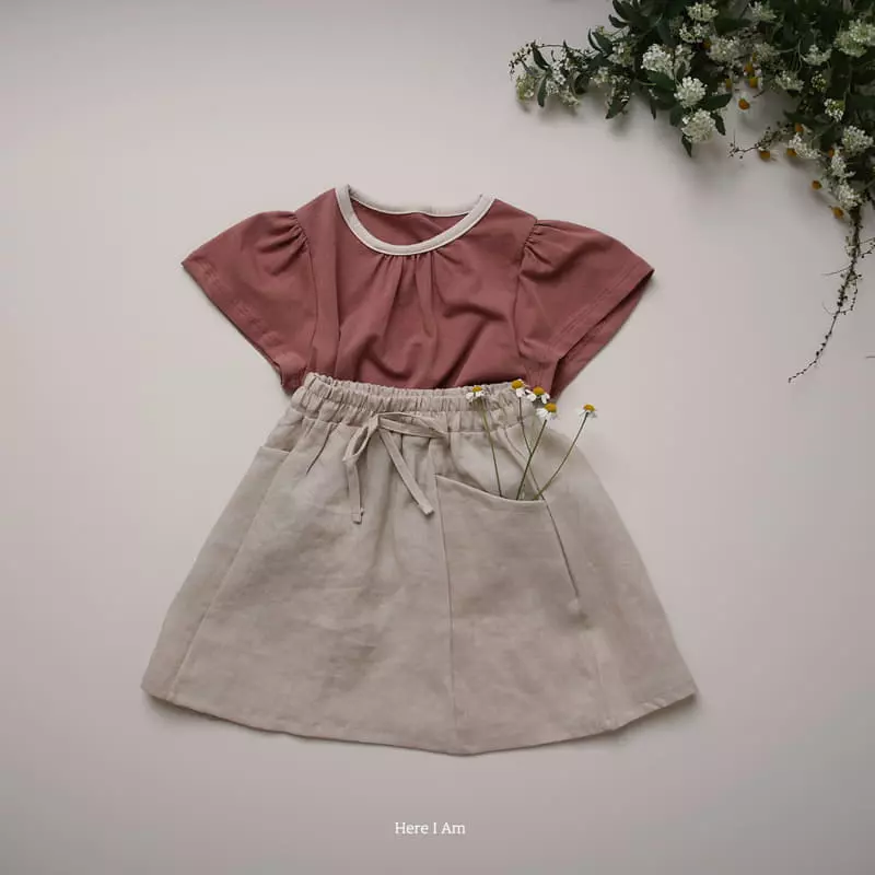 Here I Am - Korean Children Fashion - #Kfashion4kids - Daisy Shirring Tee - 10