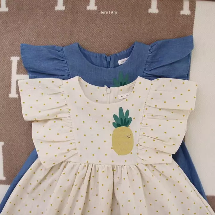 Here I Am - Korean Children Fashion - #Kfashion4kids - Pine Apple One-piece - 2