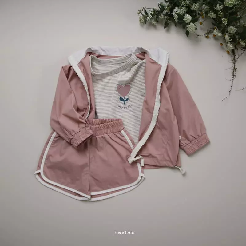 Here I Am - Korean Children Fashion - #stylishchildhood - Heart Tulip Tee - 4