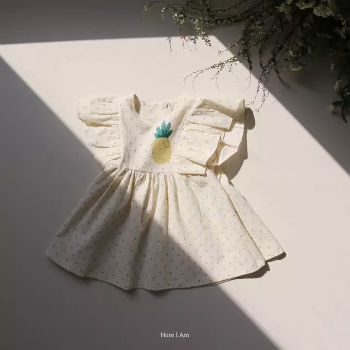 Here I Am - Korean Children Fashion - #childofig - Pine Apple One-piece - 8